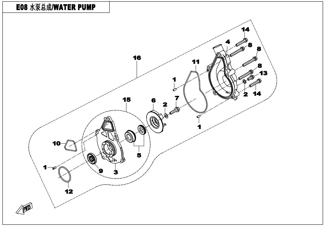 E08 - WATER PUMP