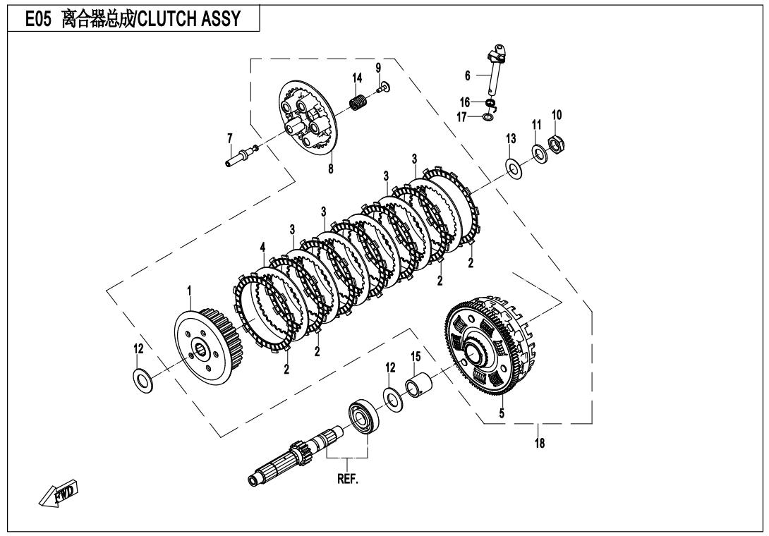 E05 - CLUTCH ASSY