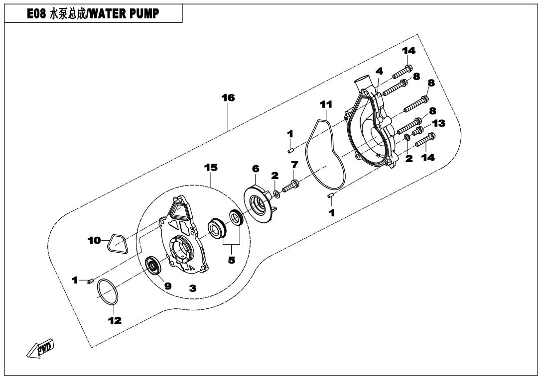 E08 - WATER PUMP