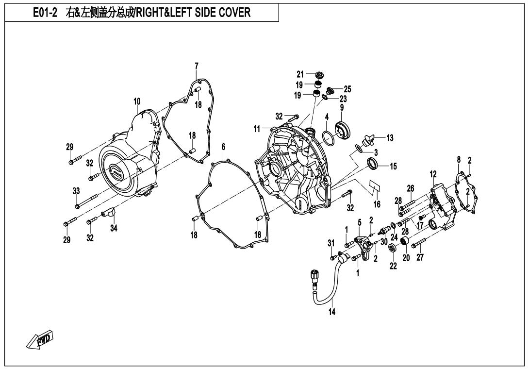 E01-2 - RIGHT&LEFT SIDE COVER