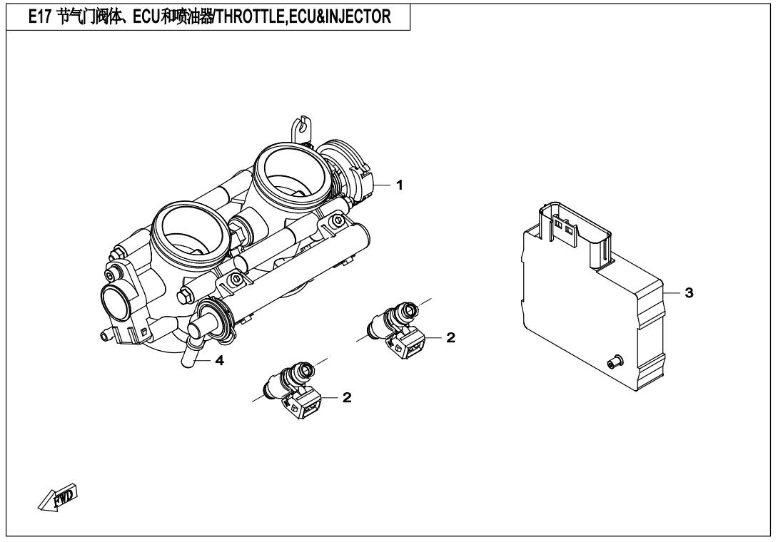 E17 - THROTTLE,ECU&INJECTOR