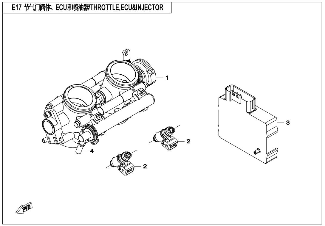 E17 - THROTTLE,ECU&INJECTOR