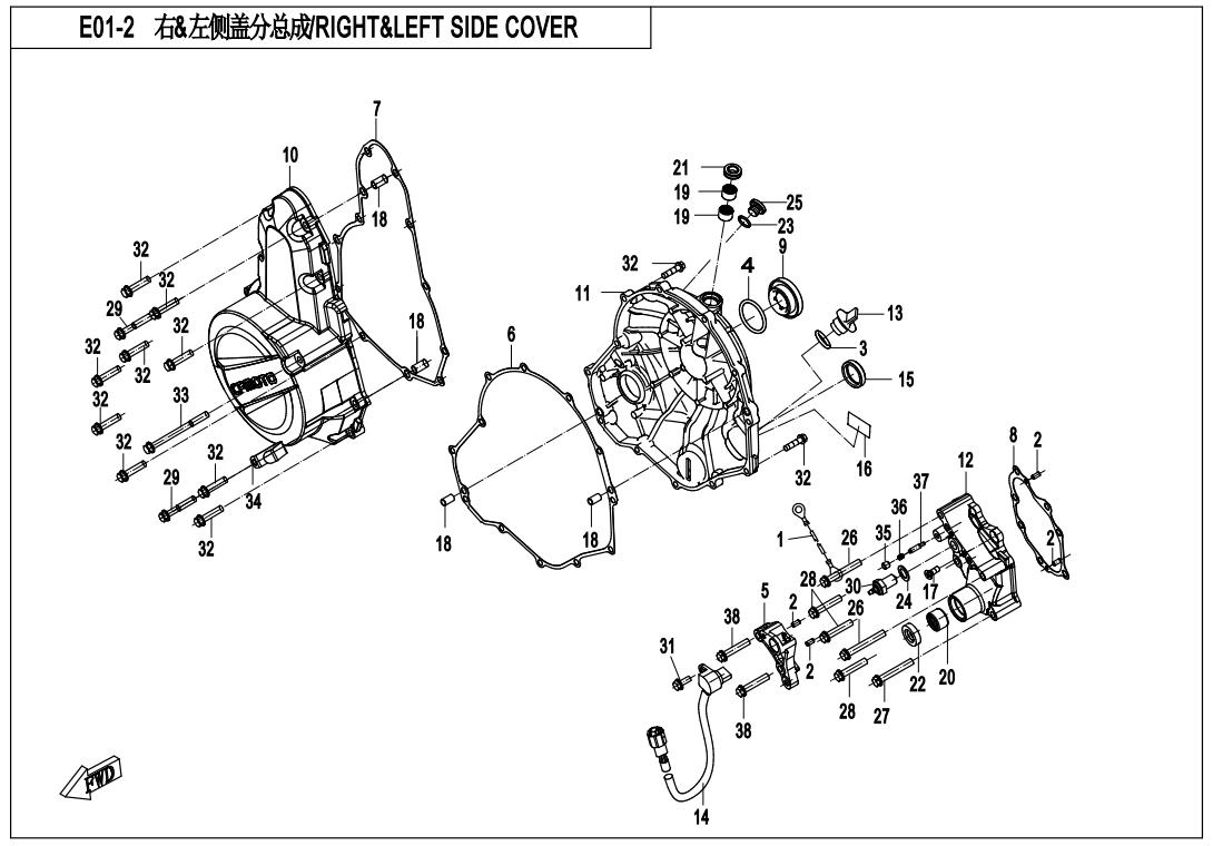 E01-2 - RIGHT&LEFT SIDE COVER