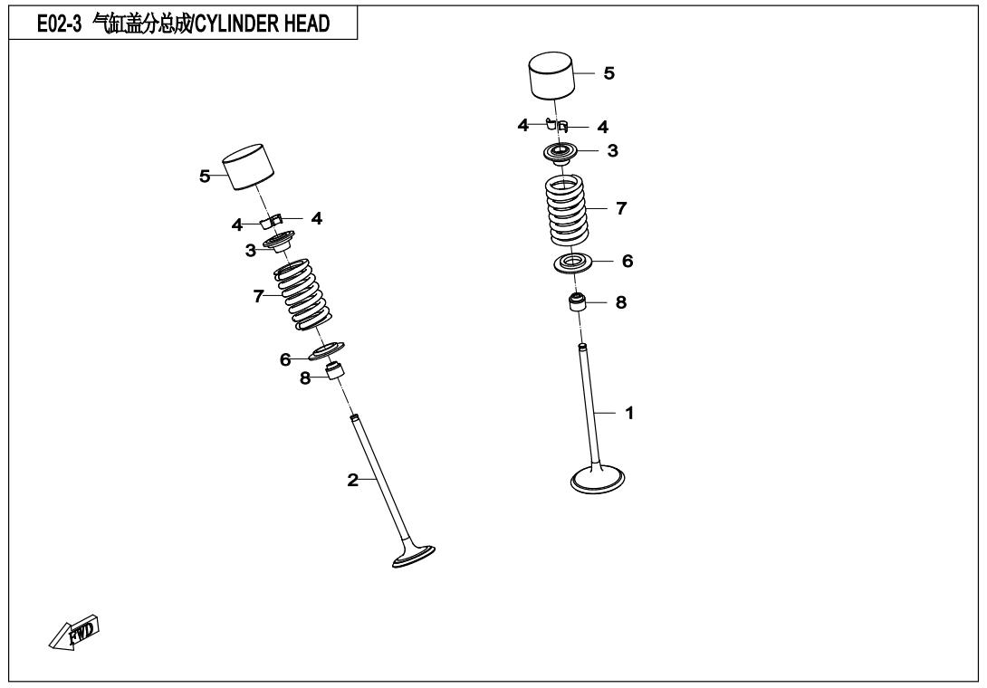 E02-3 - CYLINDER HEAD