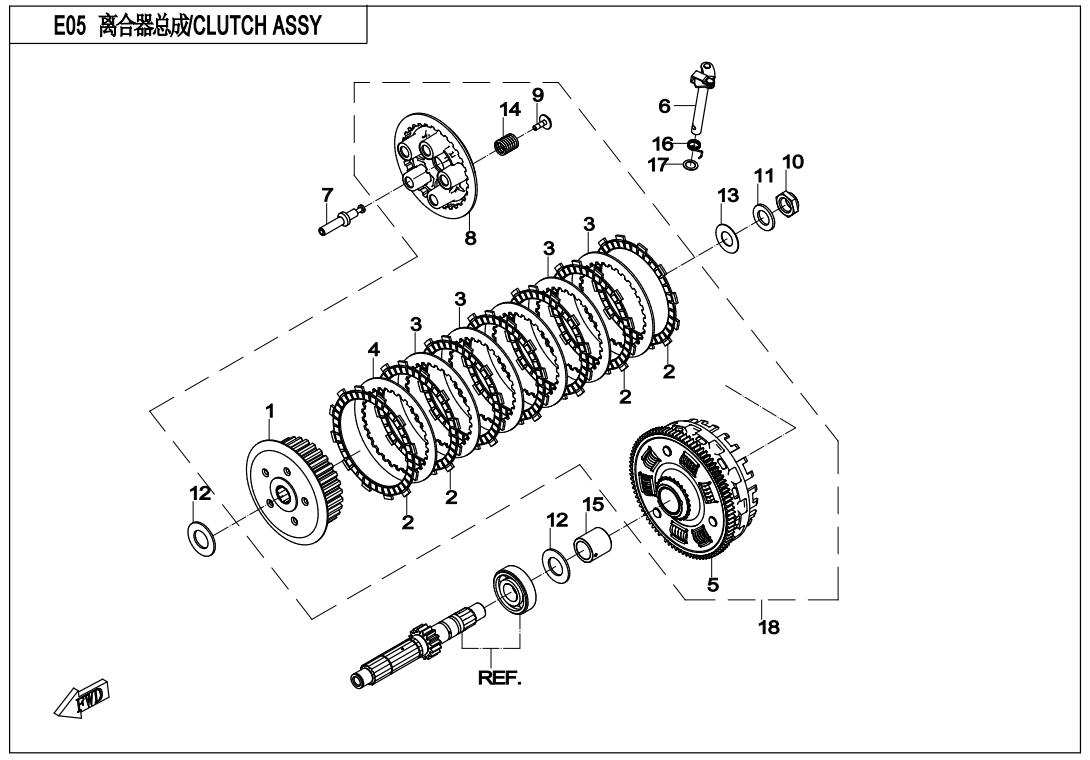 E05 - CLUTCH ASSY