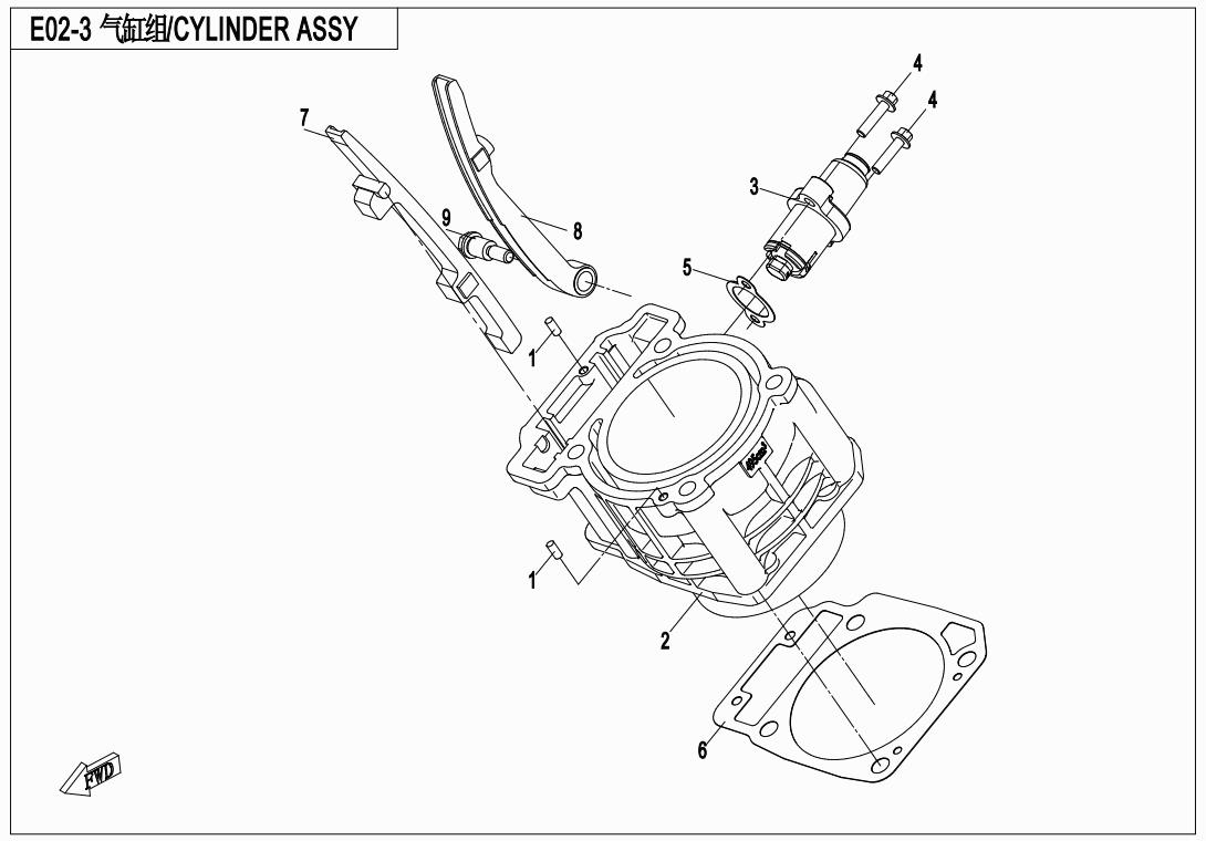 E02-3 - CYLINDER ASSY