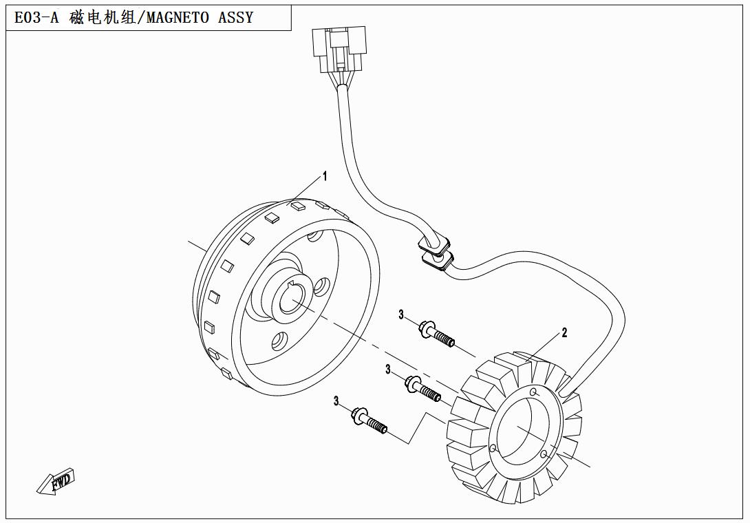 E03-A - MAGNETO ASSY