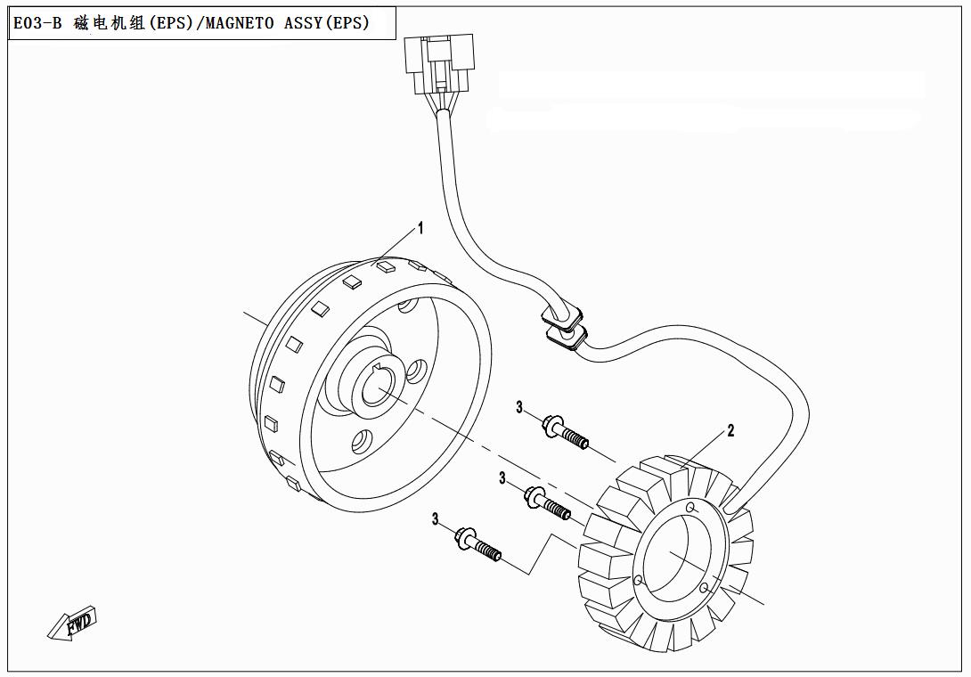 E03-B - MAGNETO ASSY(EPS)