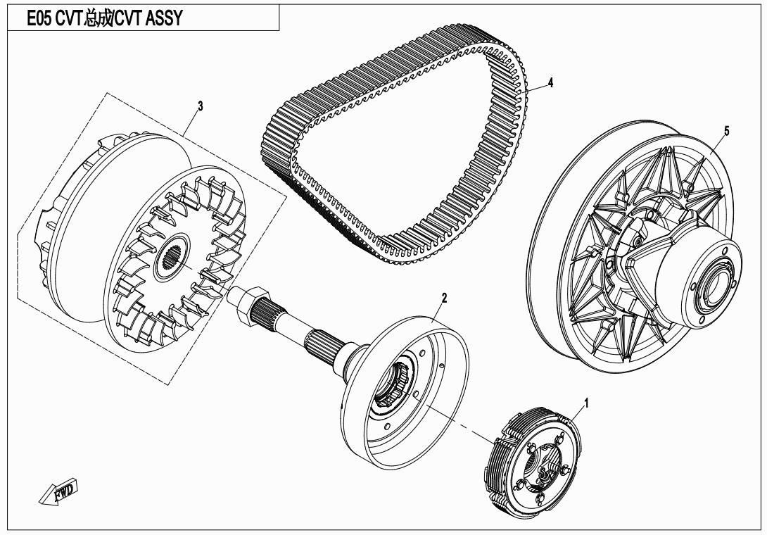 E05 - CVT ASSY