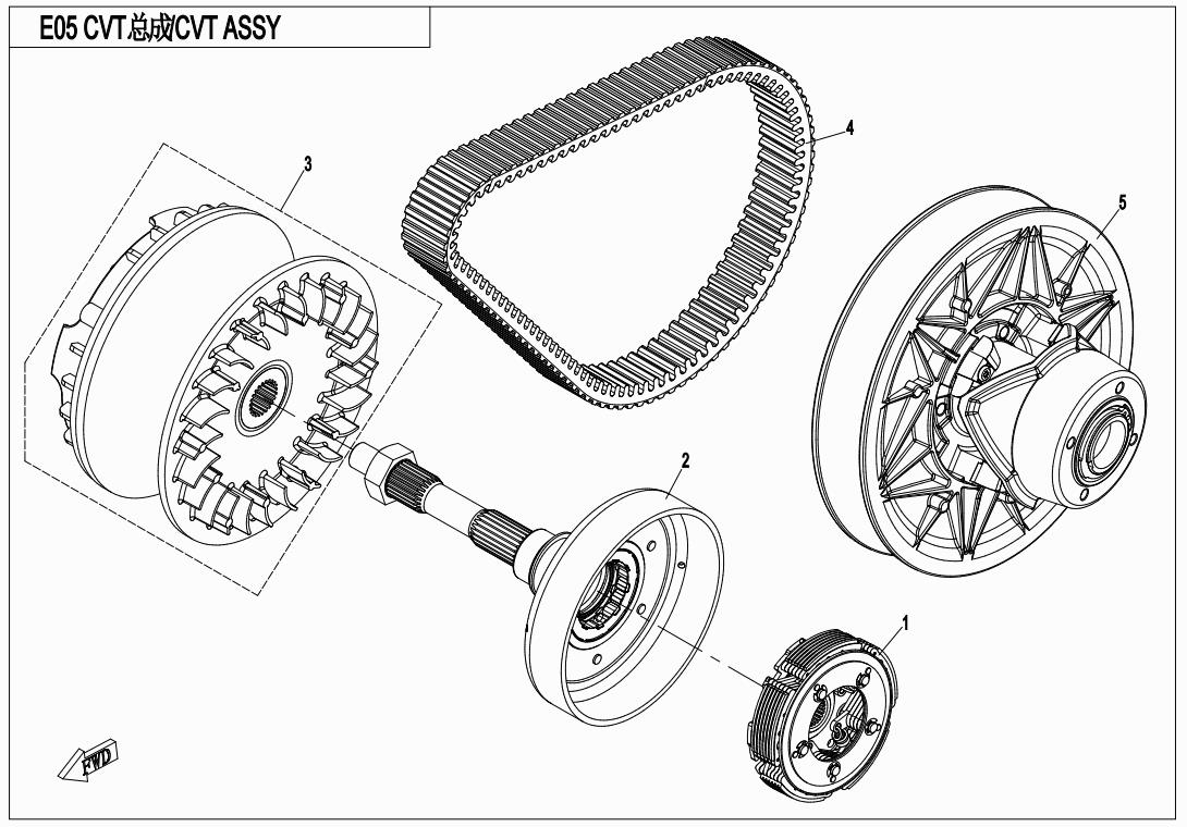 E05 - CVT ASSY