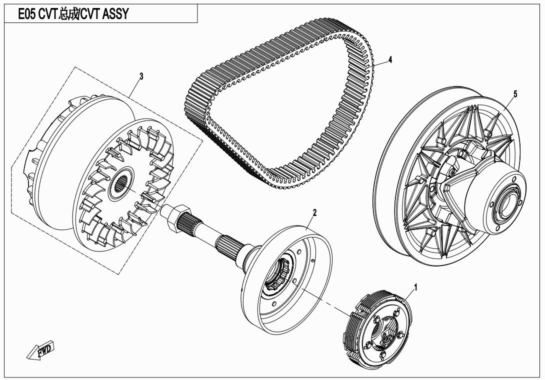 E05 - CVT ASSY