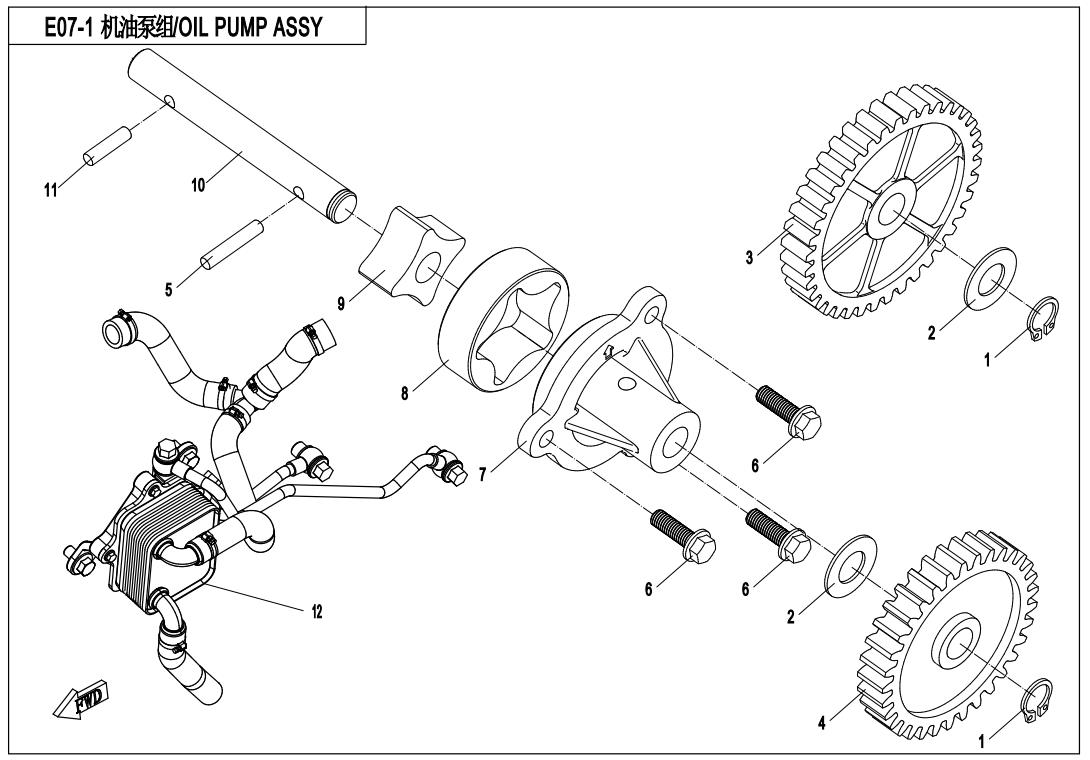 E07-1 - OIL PUMP ASSY