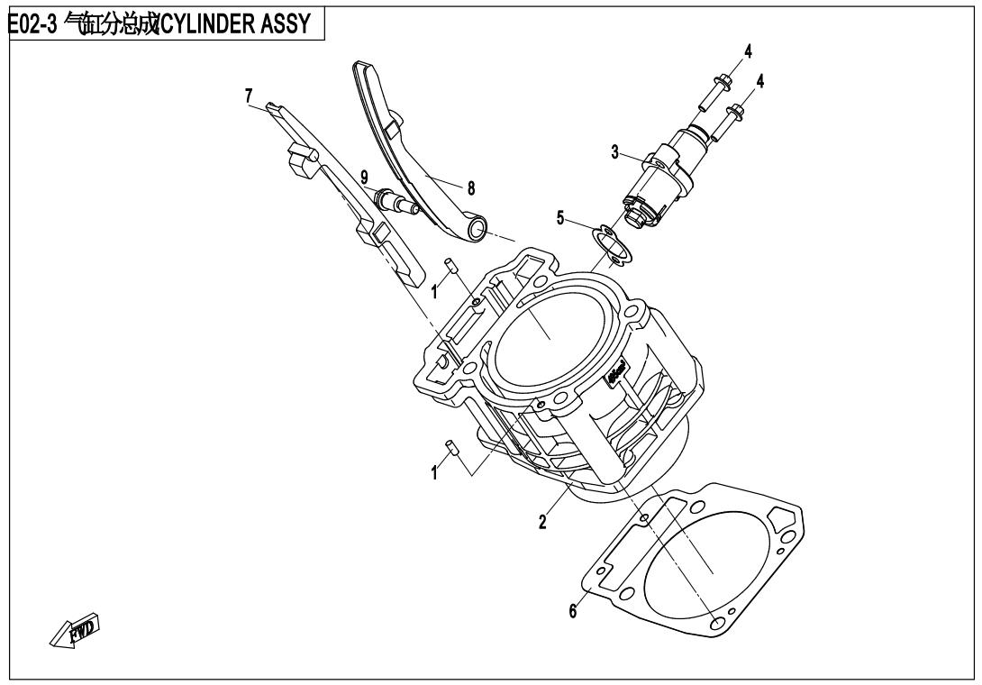 E02-3 - CYLINDER ASSY