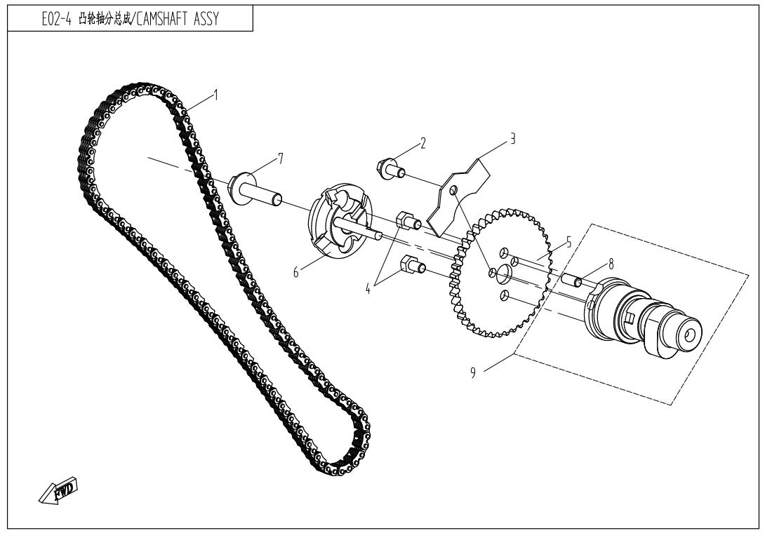 E02-4 - CAMSHAFT ASSY
