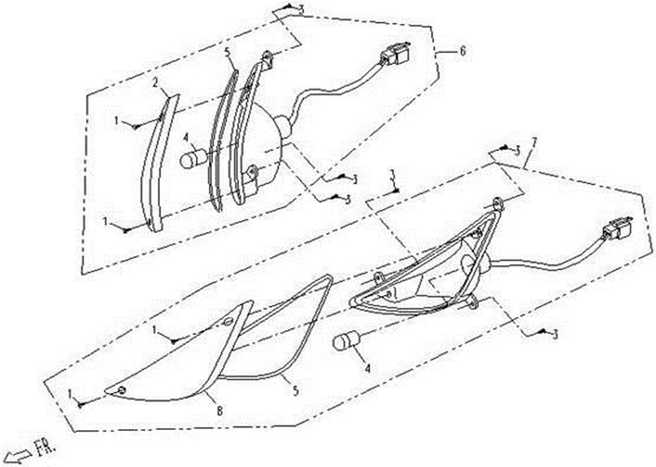 F13-1 - FRONT TURN LIGHT(FOR 1ST&2ND TYPE FACE)