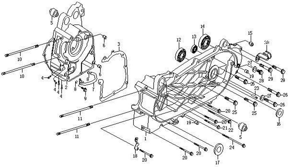 E01 - CRANKCASE ASSY