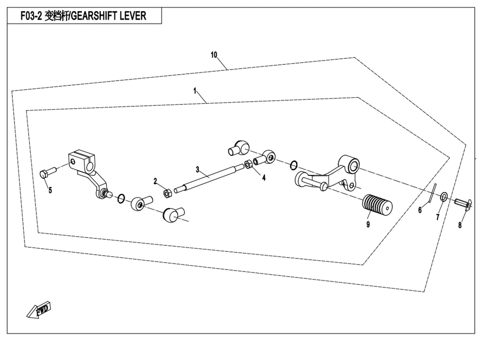 F03-2 - GEARSHIFT LEVER