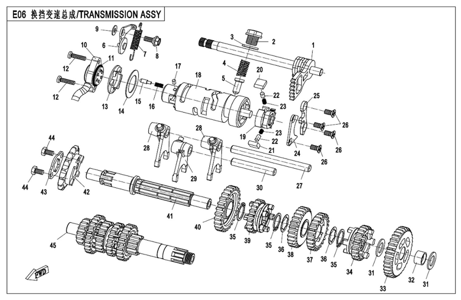 E06 - TRANSMISSION ASSY