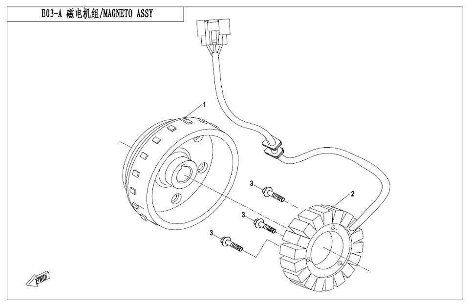 E03-A - MAGNETO ASSY