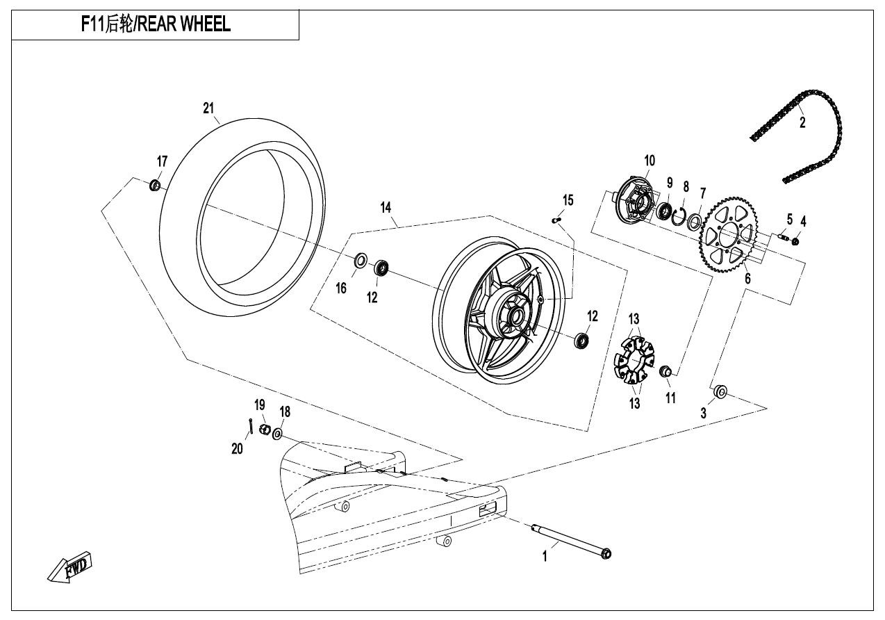 F11 - REAR WHEEL