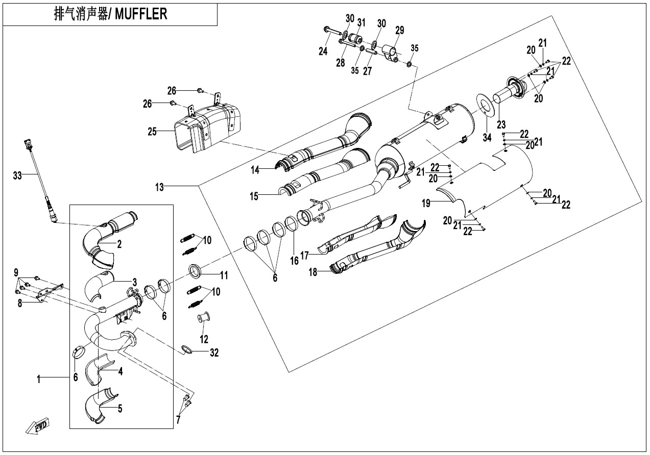 F02-A-V3 - MUFFLER(INTERNATIONAL)
