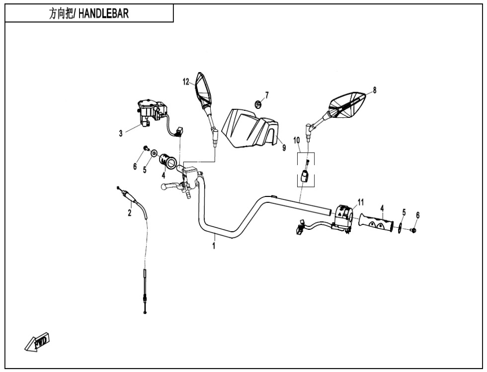 F10-1-V2 - HANDLEBAR