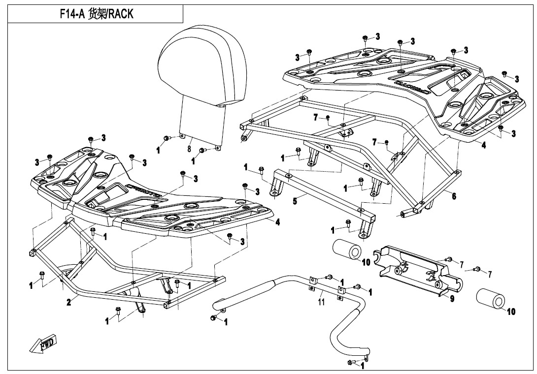 F14-A - RACK(PLASTIC)