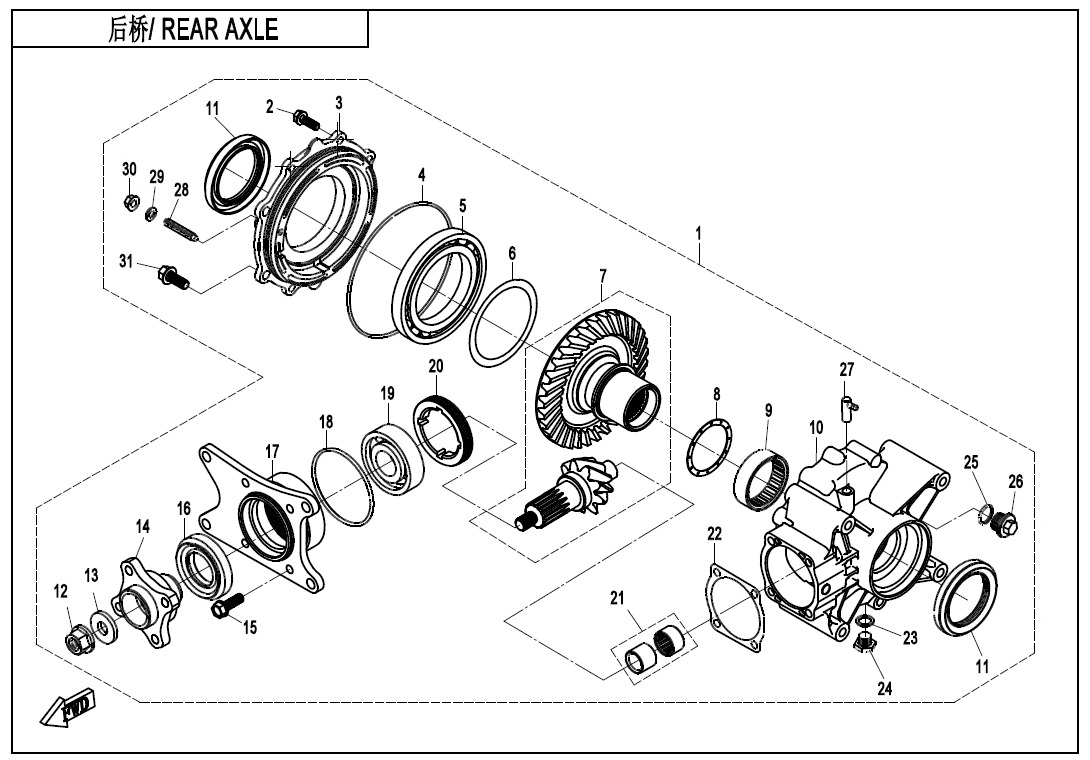 F33-V2 - REAR AXLE