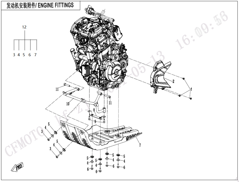 F00-B - ENGINE FITTINGS (TOURING)