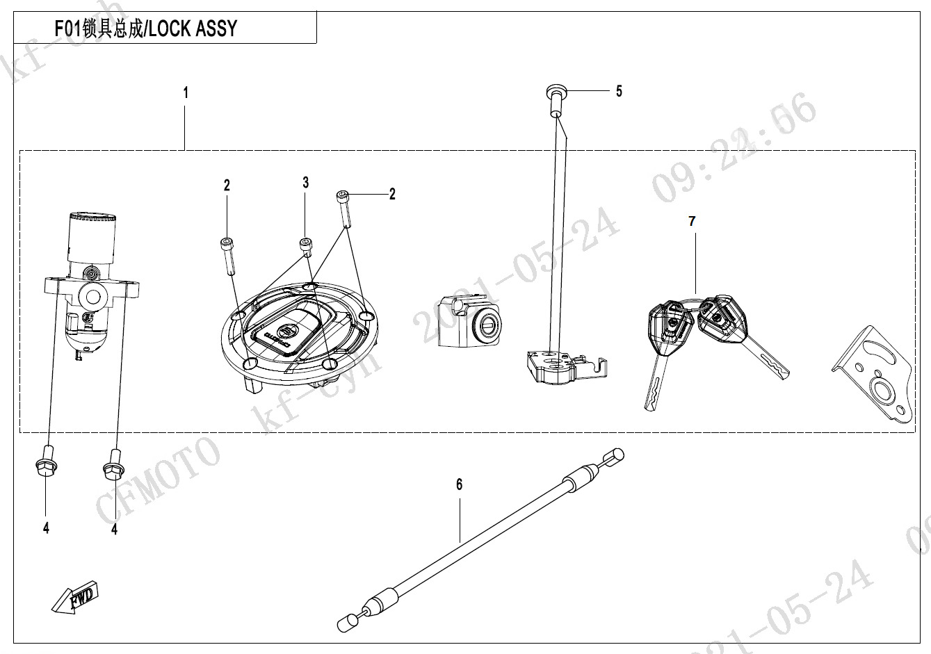 F01 - LOCK KIT