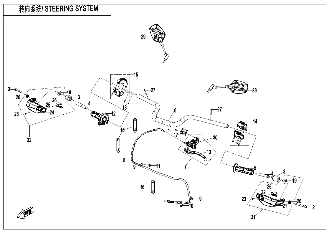 F10-B - STEERING SYSTEM (TOURING)