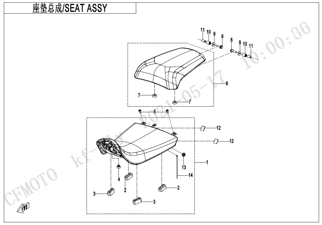 F13-B - SEAT ASSY (HEAT EQUIPMENT)