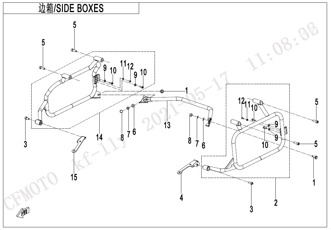 F22 - SIDE BOX BRACKET
