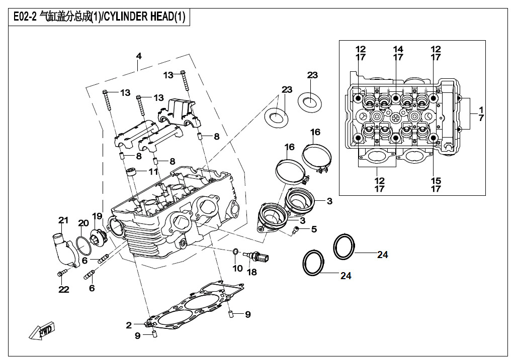 E02-2 - CYLINDER HEAD（1）