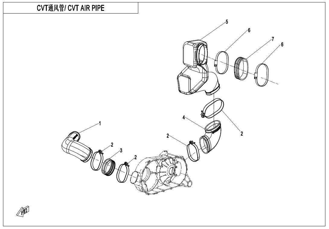 F00-2 - CVT AIR PIPE@^SIDE COVER