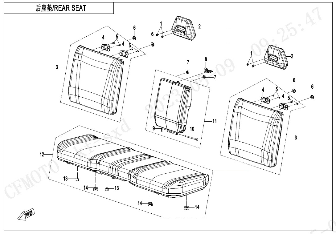 F13-2-V2 - REAR SEAT
