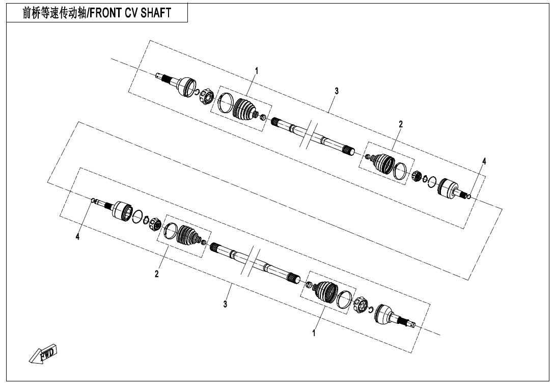 F27 - FRONT CV SHAFT
