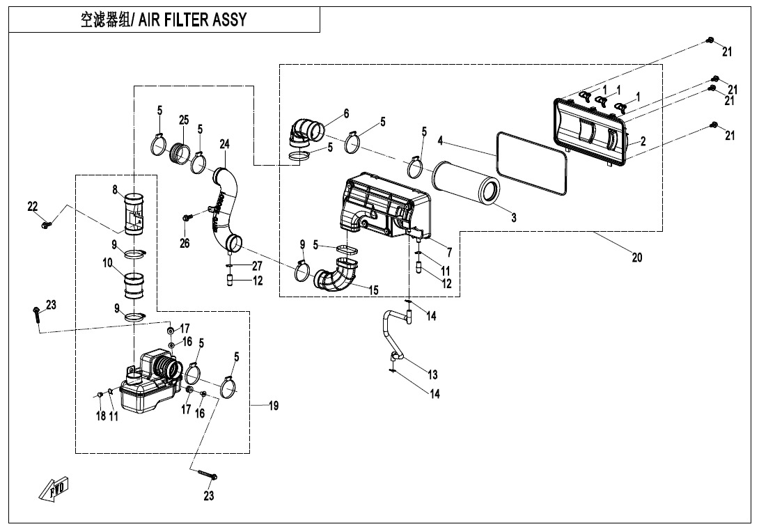 F41 - AIR FILTER ASSY