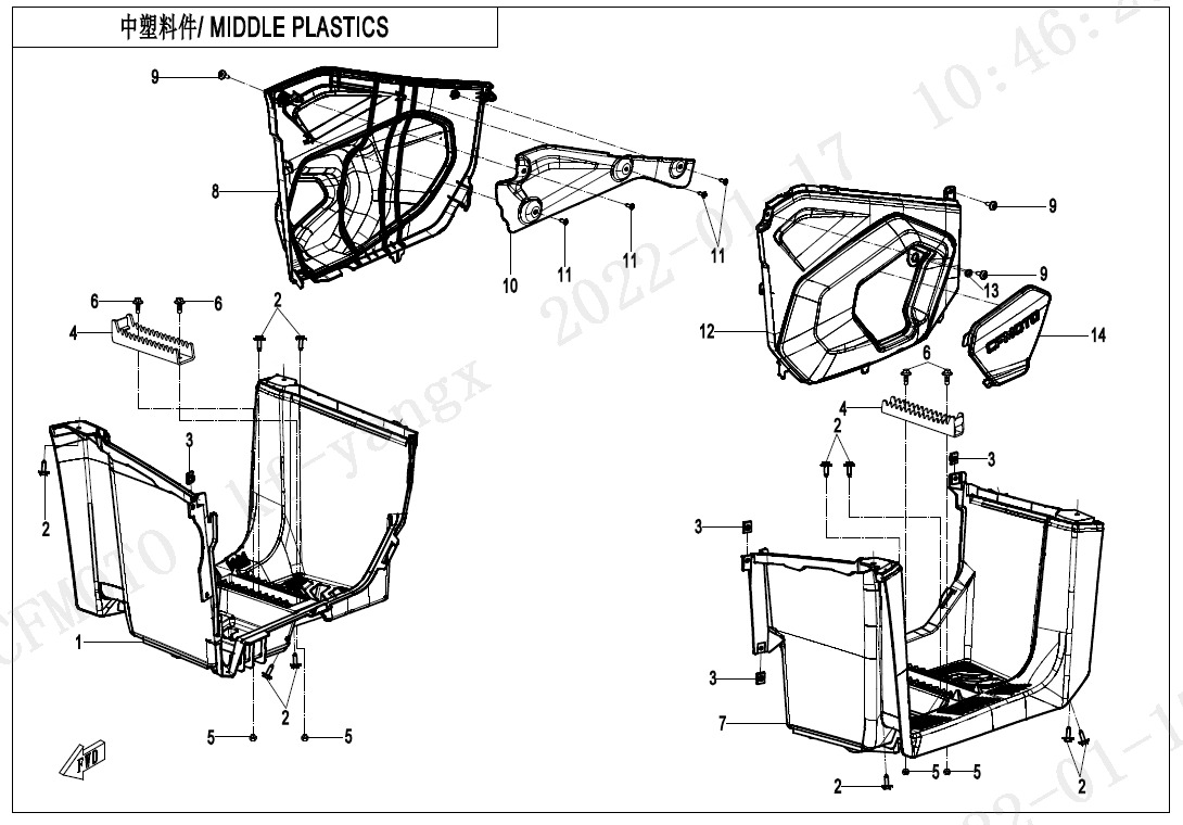 F04-4 - MIDDLE PLASTICS
