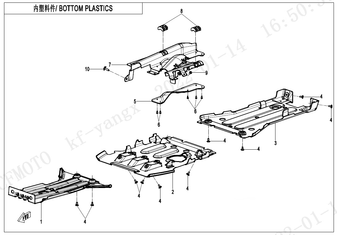 F04-6 - BOTTOM PLASTICS