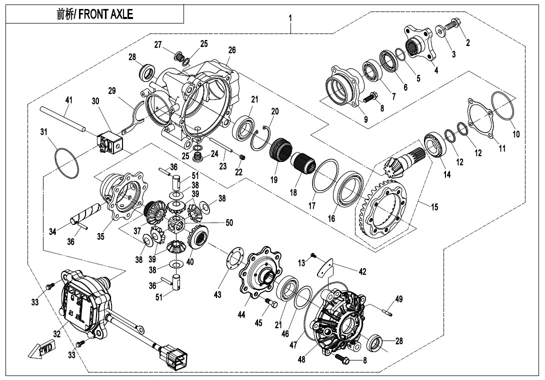 F31 - FRONT AXLE