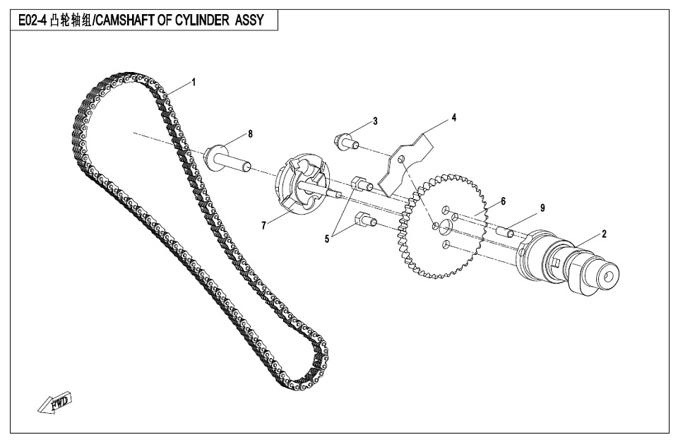 E02-4 - CAMSHAFT OF CYLINDER  ASSY