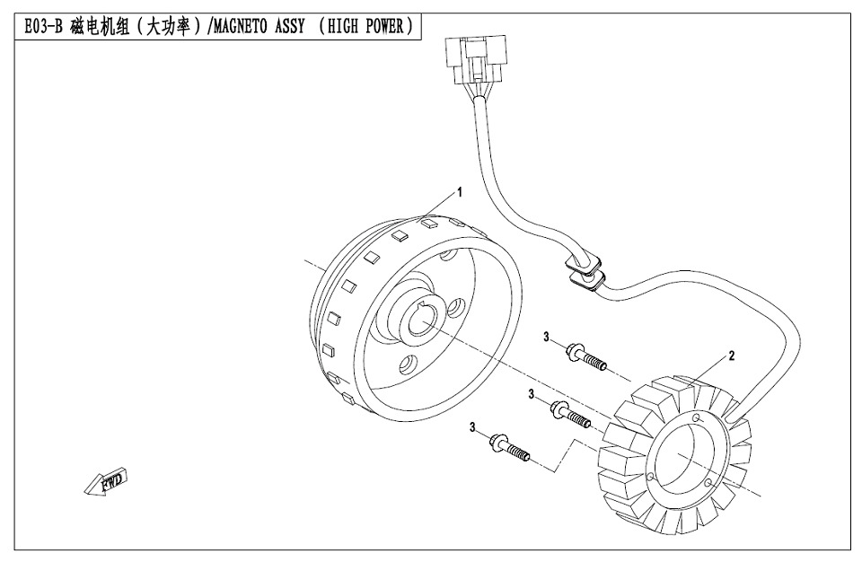 E03 - MAGNETO ASSY
