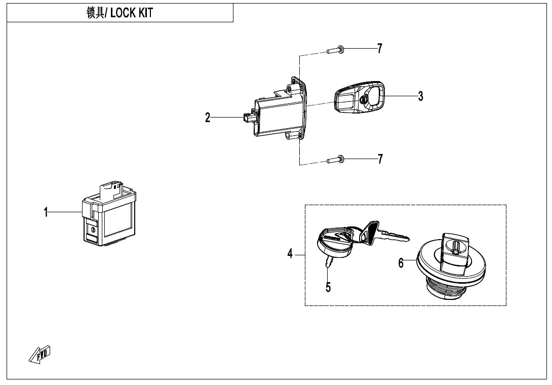 F01 - LOCK KIT