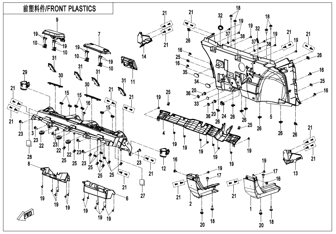 F04-2 - FRONT PLASTICS