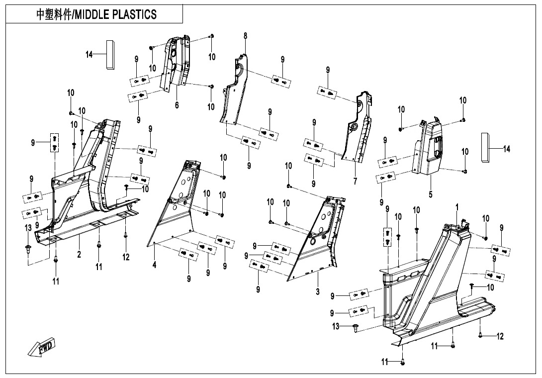 F04-3 - MIDDLE PLASTICS