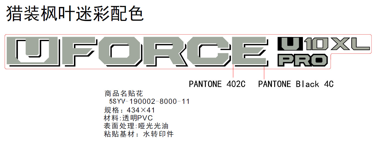 F19-2-D - DECAL KITS(TIMBER CAMO)