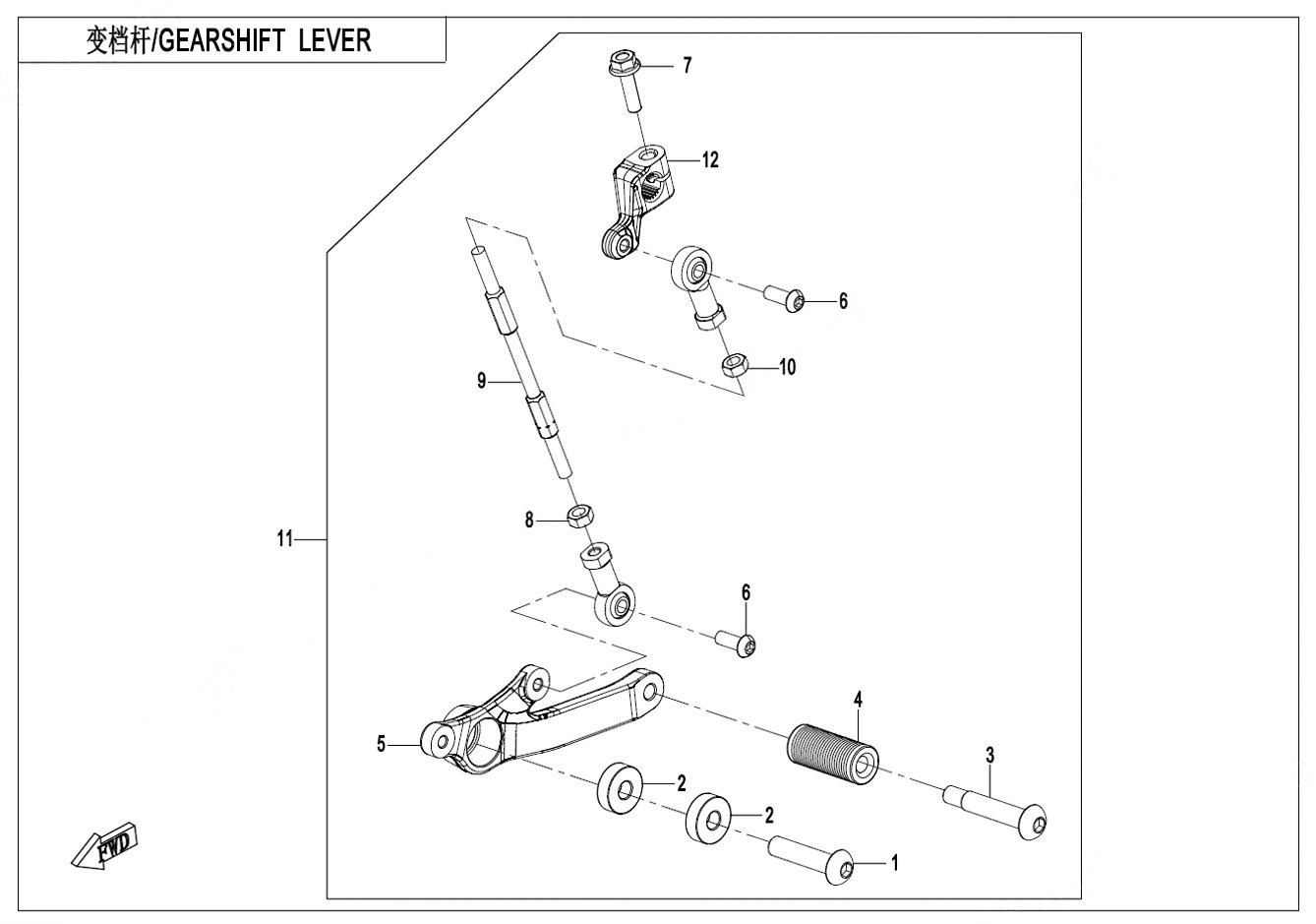 F03-3 - GEARSHIFT LEVER