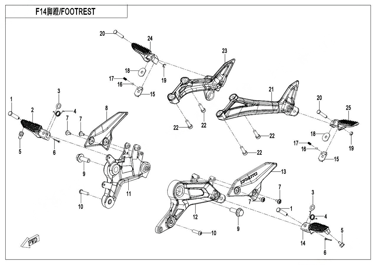 F14 - FOOTREST