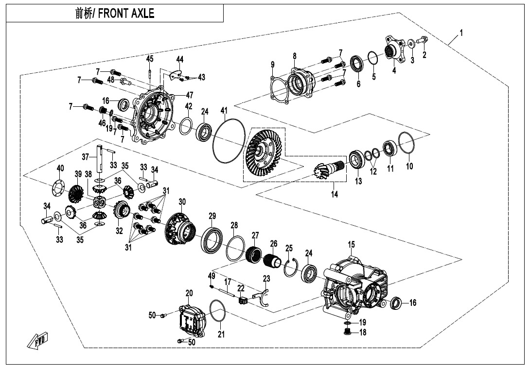 F31 - FRONT AXLE